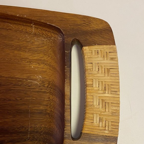 Wood MONKEY POD Serving Tray Philippines Mid Century Modern - Picture 2 of 5